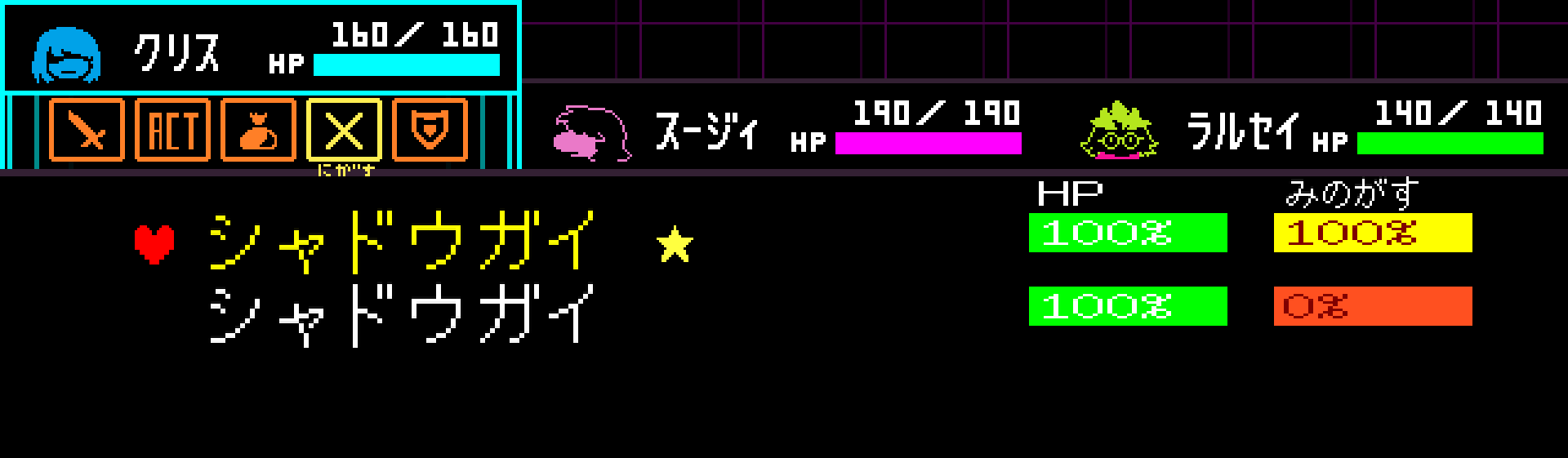 Yellow name = ready to SPARE